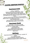 Domaine De Chantesse menu