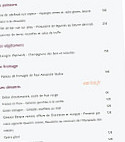 Le Vert Mesnil menu