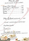 Le Galet D'Or menu