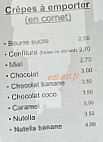 La Creperi's menu