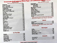 Crossroads Grill menu