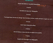 LE TELEGRAPHE menu