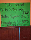 Tres Hermanos Nunez menu