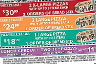 Bc Pizza menu