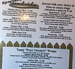 Pure Country Family menu