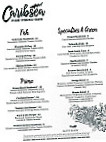 Caribsea menu