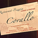 Corallo menu