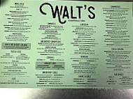 Walt's menu