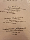 Gasthaus Feuerkugel menu