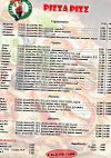 Pizza Pizz menu