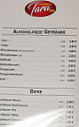 Avanti Pizzeria und Pizza Service menu