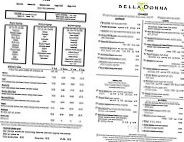 Bella Donna menu