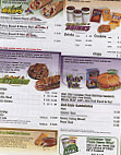 Subway menu