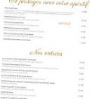 Auberge André Cambes menu