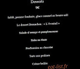 Le Passage menu