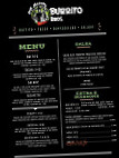 Burrito Bros menu