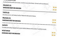 Montezuma's Mexican Restaurant menu