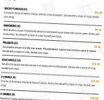 Montezuma's Mexican Restaurant menu