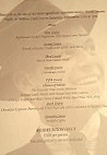 Willow Creek Inn menu