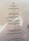 La Petite Auberge menu