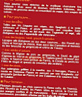 La Trattoria del Sole menu