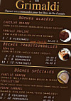 Patisserie Grimaldi menu