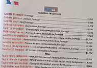 La creperie du Port menu