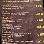 Rufus Gastrobar menu