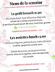 Les Demoiselles menu