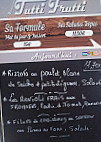 Tutti Frutti menu