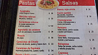 Positano menu