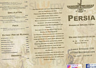 Persia menu