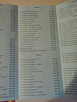 Cina Express menu