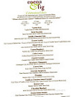 Cocoa Fig menu