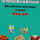 Los Portales Mexican menu