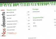 Restaurant Les Frangins menu