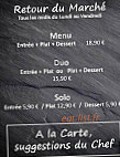 Côté Sud menu