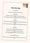 Les caves de la Marechale menu