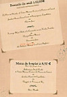 L'Epicerie & Cie menu