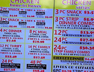 Short Stop (sam's Famous Fried Chicken) menu