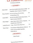 La Terrasse et Chateau La Benechie menu