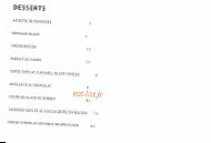 Les Cordois Autrement menu