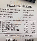 Fillol menu