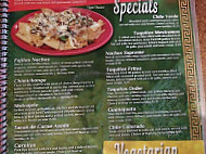 El Centenario menu