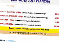 Pont De Bois menu