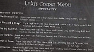 Lulu's Frozen Yogurt menu