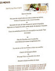 Le Saint Loup menu