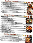 Cana Korean menu