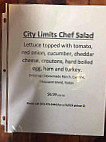 City Limits Package Deli menu