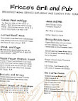 Friscos Grill Pub Llc menu